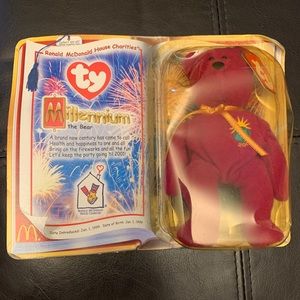 Rare Vintage Teenie Beanie Millennium the Bear TY